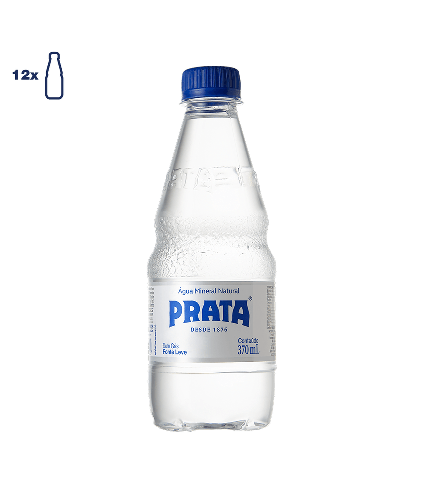 AGUA MINERAL NATURAL PRATA PET 370mL